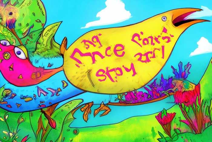 大嘴鸟的故事儿童画 - 大嘴鸟的故事简笔画