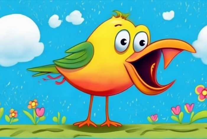 大嘴鸟儿童画作品，大嘴鸟儿童画作品简单