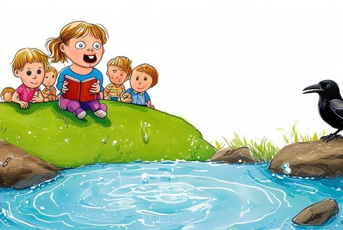 儿童讲故事视频3分钟乌鸦喝水 幼儿讲乌鸦喝水故事视频