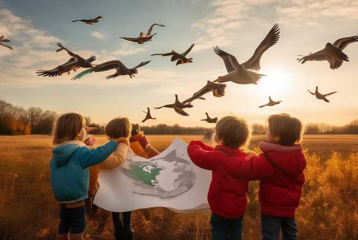 大雁往南飞儿童故事（大雁南飞的幼儿故事）