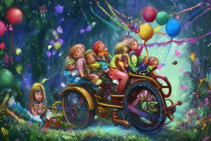 儿通故事、交通工具的儿童故事