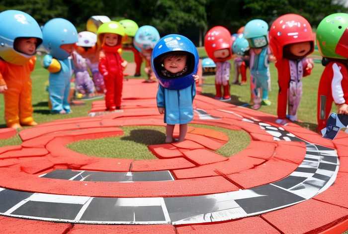 儿童赛车简笔画、儿童简笔画 赛车