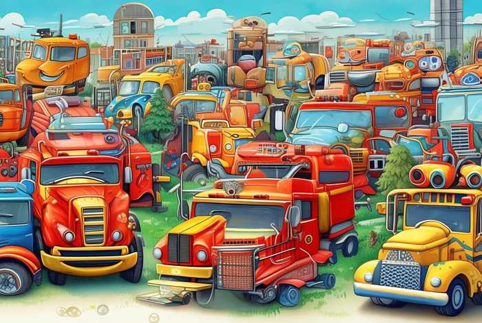 大货车绘本故事、大货车绘本故事图片大全