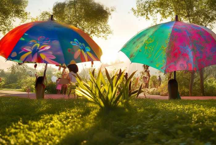 大花伞和小花伞的故事；大花伞和小花伞的故事图片