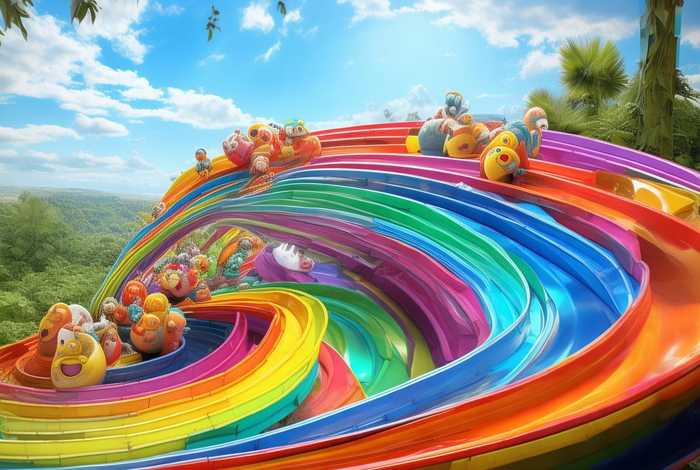 彩虹滑梯的故事蛋仔版、彩虹滑梯的秘密