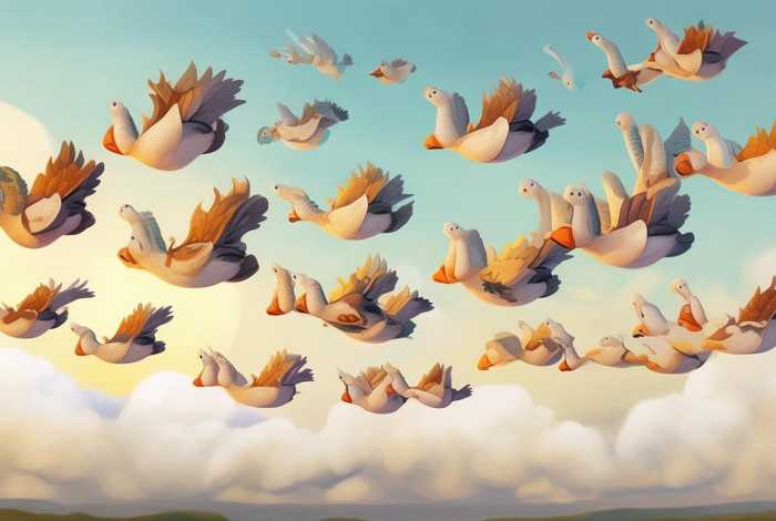 大雁绘本故事 - 大雁的绘本故事