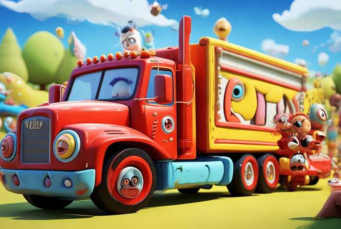 大货车儿童动画，大货车儿童动画片