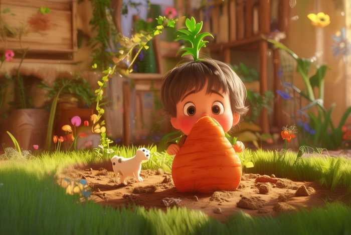 宝宝睡前故事拔萝卜；宝宝睡前故事拔萝卜儿歌