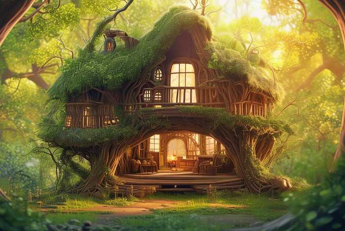 大树房子绘本、大树房子绘本图片