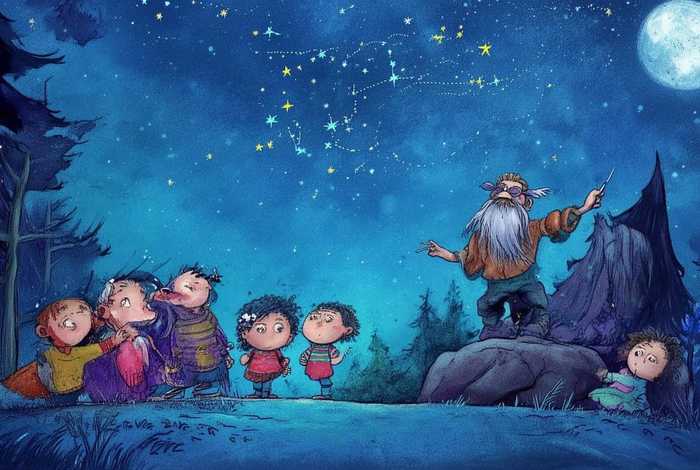 北斗七星的儿童故事（七星北斗星的故事怎么讲）