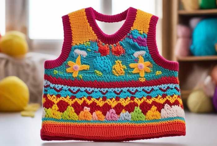 儿童马甲花样（儿童马甲花样编织教程）
