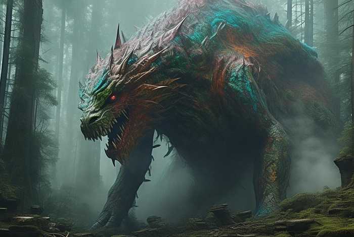 大怪物的故事文字（大怪物的故事文字图片）