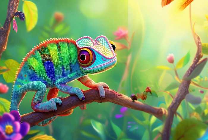 变色龙的故事儿童版；变色龙的幼儿故事