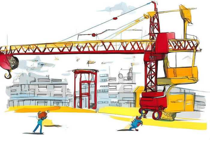 吊车儿童简笔画，儿童简笔画吊车怎么画