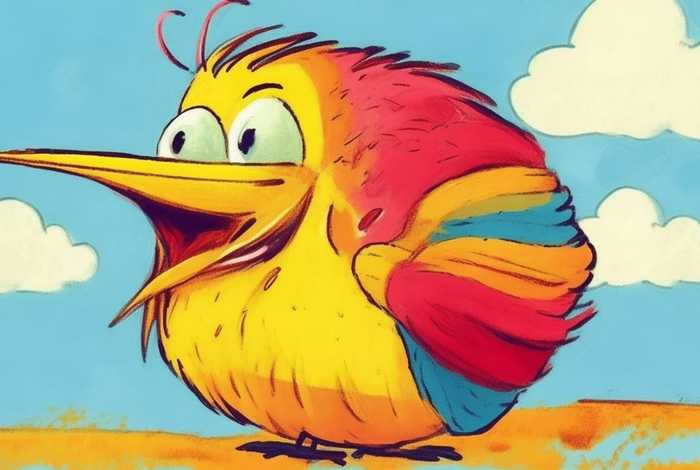 大嘴鸟儿童画，大嘴鸟儿童画的画法