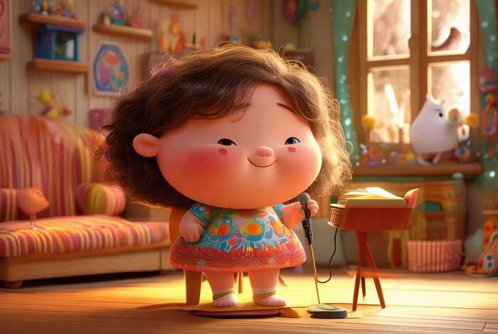 儿童讲故事胖胖找工作（抖音上胖胖的讲故事的女孩）