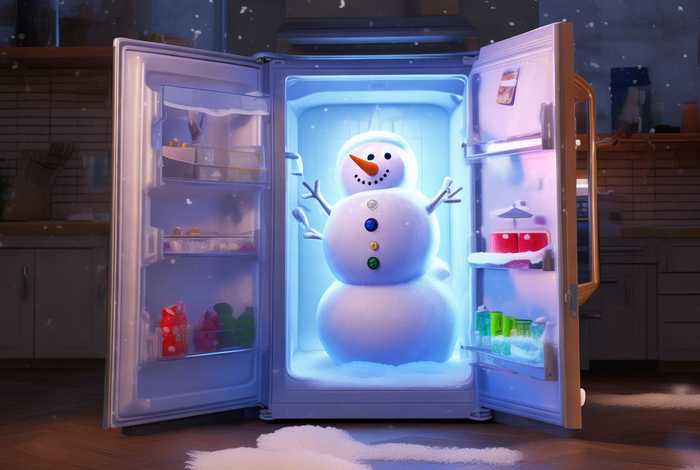 冰箱里的雪娃娃儿童故事；阿布故事 冰箱里的雪娃娃