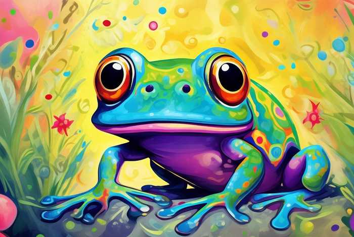 儿童青蛙绘画 - 儿童青蛙绘画颜色搭配技巧