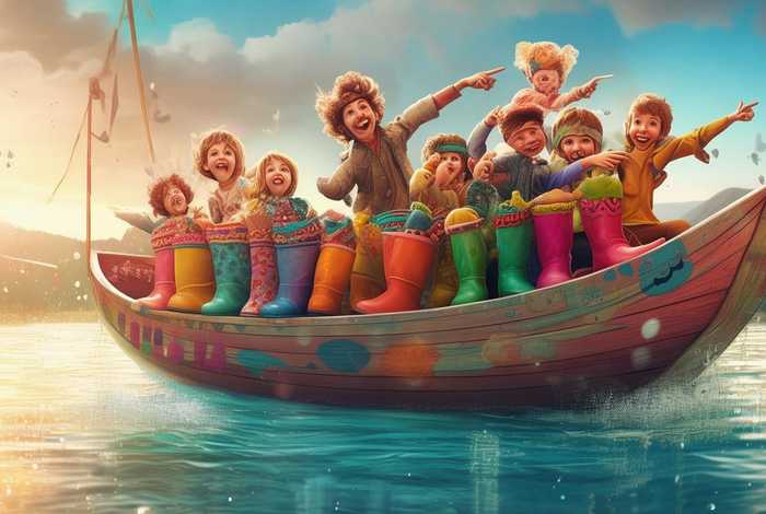 大皮船鞋故事 - 大皮鞋船幼儿故事