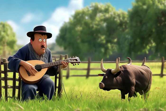 对牛弹琴简单的故事、对牛弹琴简单的故事怎么写 对牛弹琴简单的故事、对牛弹琴简单的故事怎么写