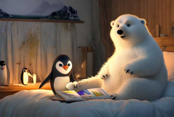 北极熊和企鹅的故事，北极熊和企鹅的故事睡前