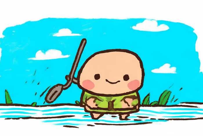 大禹简单儿童画，大禹儿童简笔画最简单