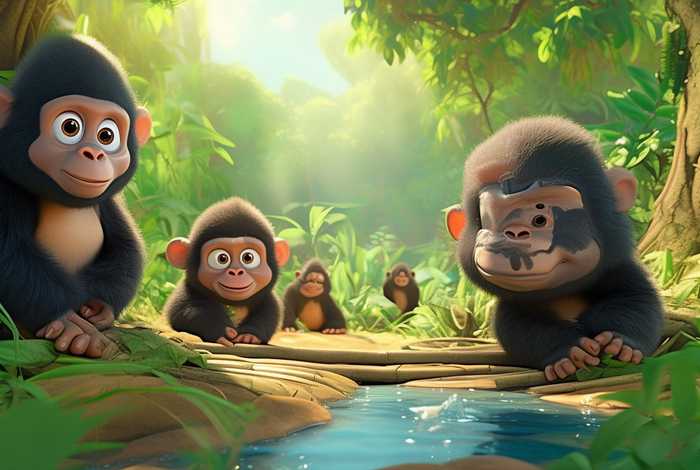 大猩猩儿童动画视频（大猩猩幼儿动画视频）