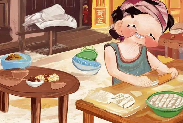 包饺子的儿童绘本故事；包饺子绘本故事带图片