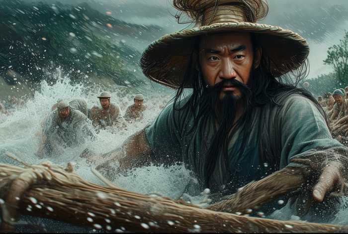 大禹治水绘本简笔画感人画面 大禹治水绘本简笔画感人画面图片大全