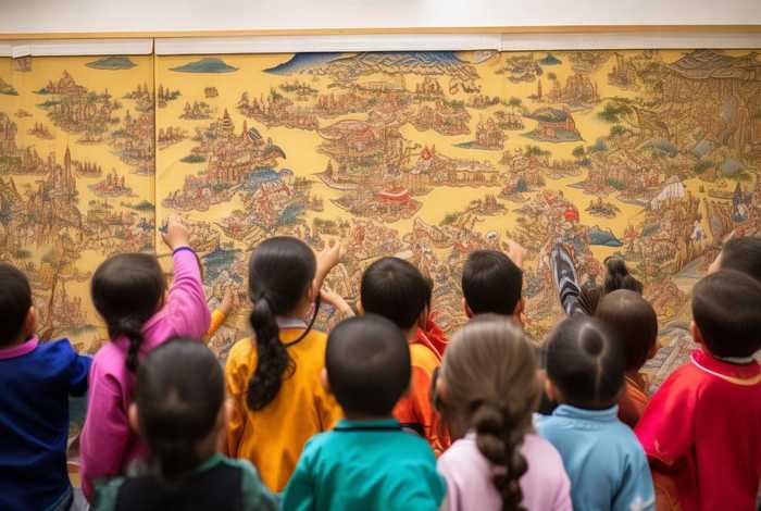 大班故事表演；大班故事表演一副壮锦教案