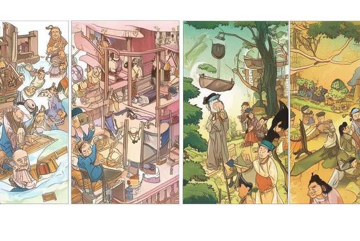 成语故事连环画4幅图 - 成语故事连环画4幅图片可打印 成语故事连环画4幅图 - 成语故事连环画4幅图片可打印