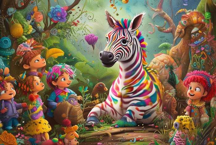彩色斑马儿童故事（彩色斑马讲故事免费）