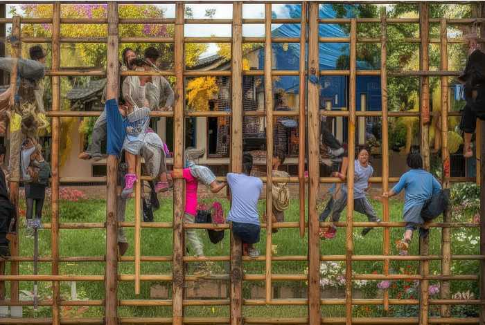 安吉梯游戏规则（安吉游戏梯子玩法和规则图片）