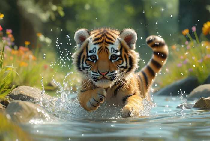 宝宝故事老虎 - 宝宝故事老虎过河视频