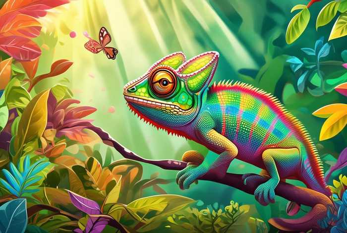 变色龙故事绘本 变色龙故事绘本图片