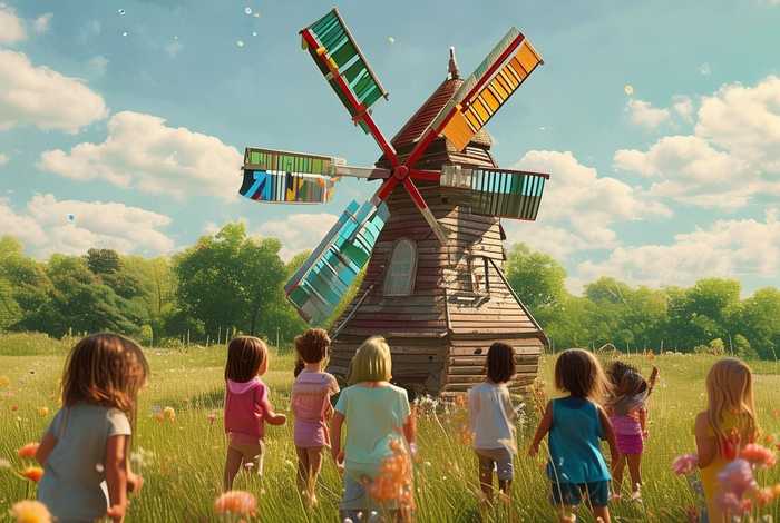 儿童讲故事大风车、大风车的故事可以给我讲一个吗