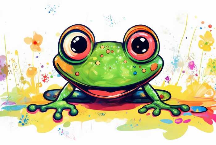 儿童青蛙的画 儿童青蛙的简笔画