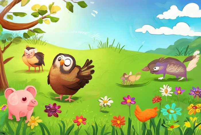 动物农场的儿童故事 农场里动物的故事