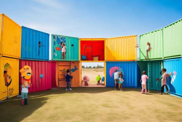 儿童集装箱大全 - 儿童画集装箱图片大全