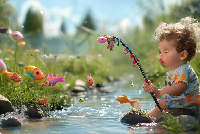 儿童钓鱼故事机 钓鱼的小故事