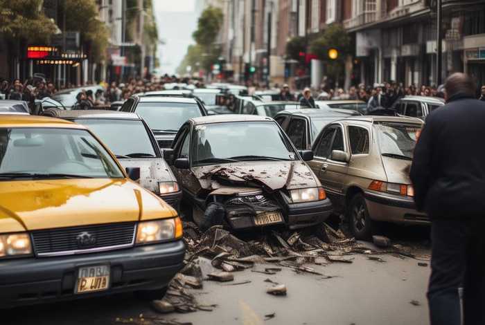 出租车司机操作不当连撞6车 出租车司机把车撞了能不能向司机索赔