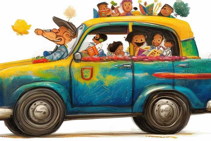 出租车儿童启蒙故事，出租车的故事绘本