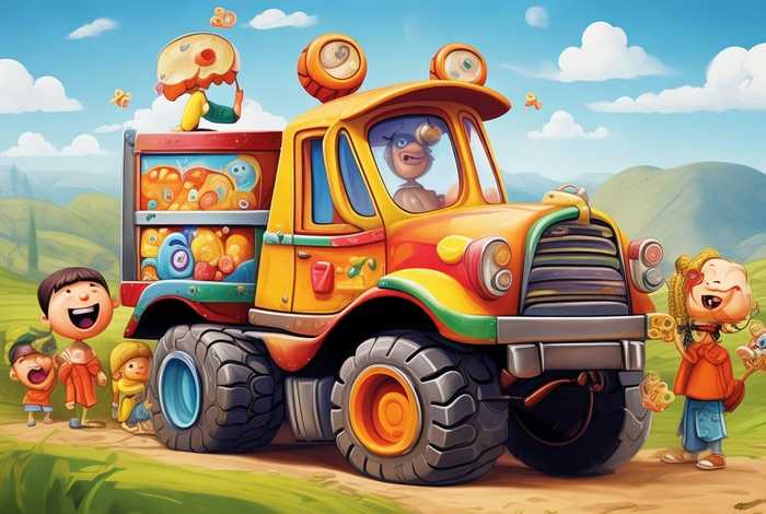 大货车的儿童故事 - 大货车的故事幼儿故事