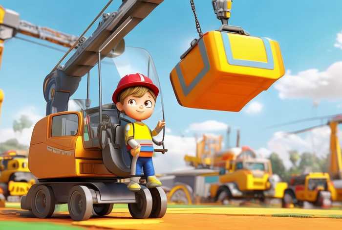 吊车儿童动画视频大全集 吊车少儿动画视频