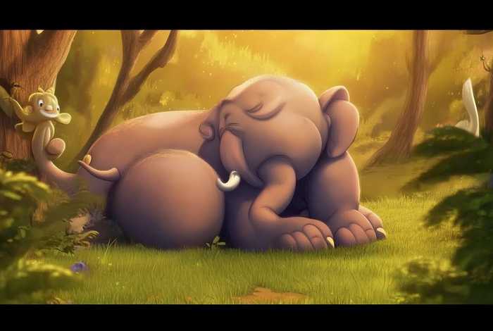 大象伯伯小猴儿童话故事 - 大象伯伯生病了幼儿故事