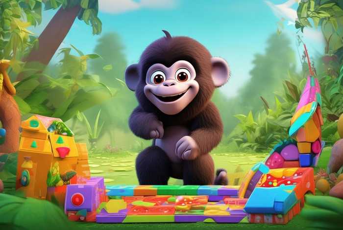 大猩猩儿童动益智视频 - 大猩猩益智动画视频