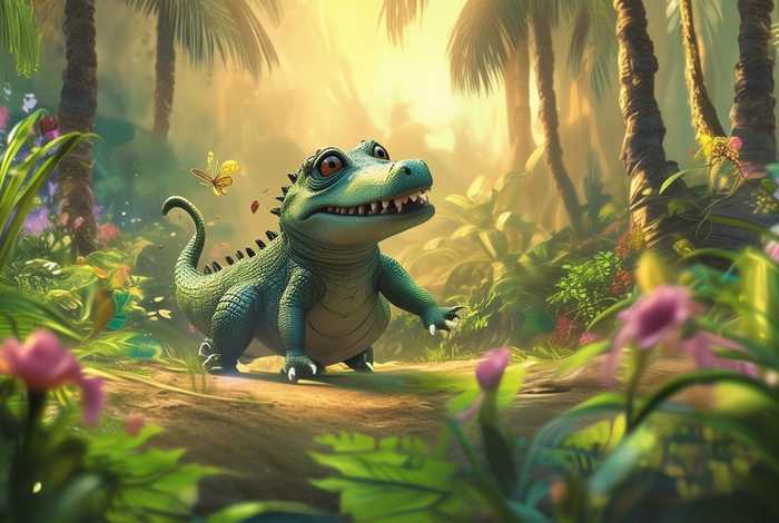 儿童鳄鱼故事 鳄鱼的幼儿故事