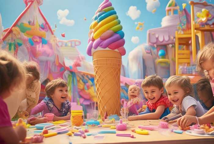 冰淇淋火箭幼儿园 - 冰淇淋幼儿园手工制作