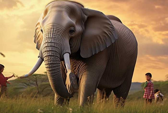 大象断鼻子的故事、大象断鼻子的故事简介