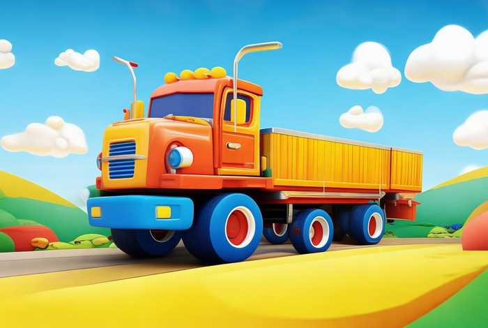 大货车儿童视频动画 大货车儿童益智动画